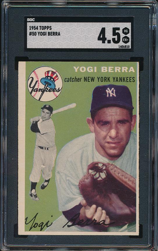 1954 Topps Baseball #50 Yogi Berra SGC 4.5 (1 of 2)