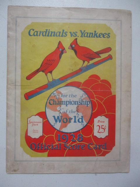 1928 Cardinals vs. Yankees World Series Program (1 of 11)