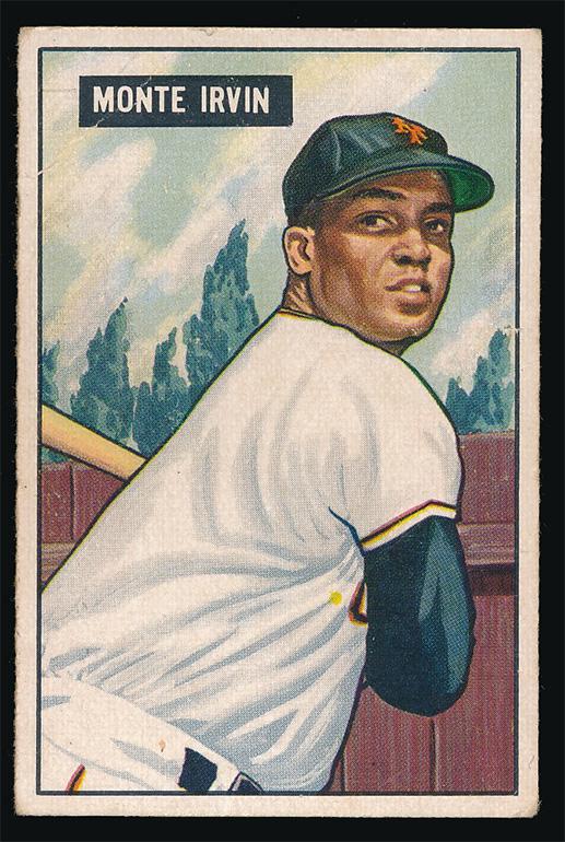 1951 Bowman Baseball #198 Monte Irvin Rookie Vg (1 of 2)