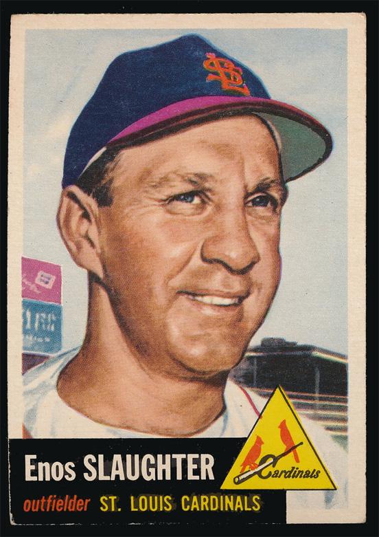 1953 Topps Baseball #41 Enos Slaughter Vg (1 of 2)
