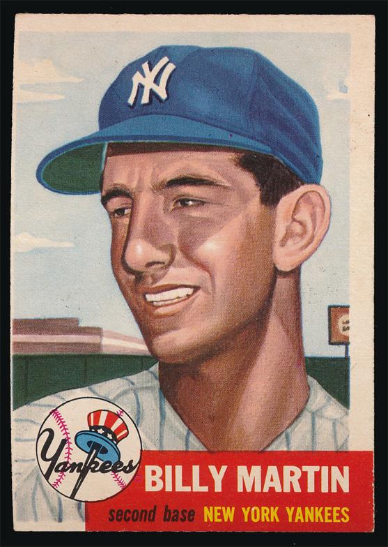 1953 Topps Baseball #86 Billy Martin  Exmt oc (1 of 2)