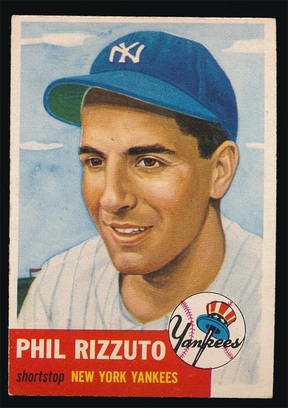 1953 Topps Baseball #114 Phil Rizzuto Ex+ (1 of 2)