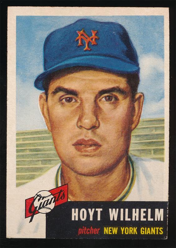1953 Topps Baseball #151 Hoyt Wilhelm Exmt (1 of 2)