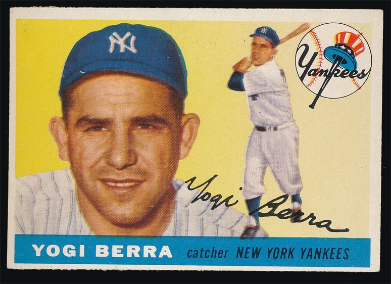 1955 Topps Baseball #198 Yogi Berra Ex+ (1 of 2)