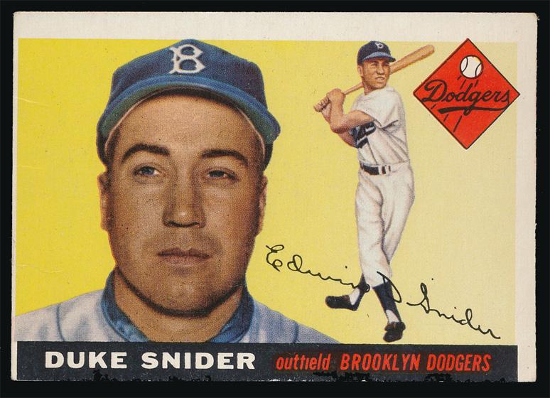 1955 Topps Baseball #210 Duke Snider Vg (1 of 2)