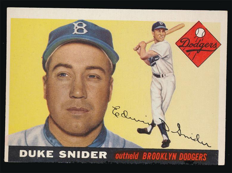 1955 Topps Baseball #210 Duke Snider Ex++ (1 of 2)