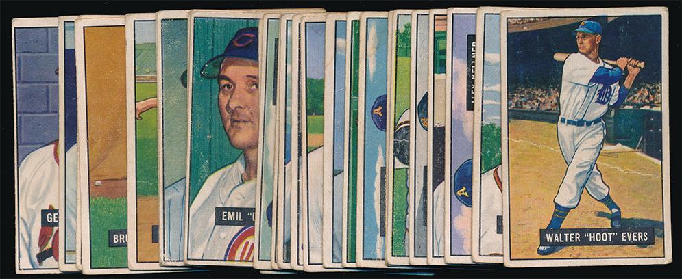 1951 Bowman Baseball (26) Different Low #'s G/Vg (1 of 2)