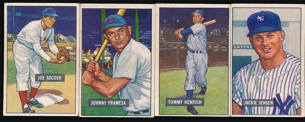 1951 Bowman Baseball 4 Better High Numbers Ex (1 of 2)