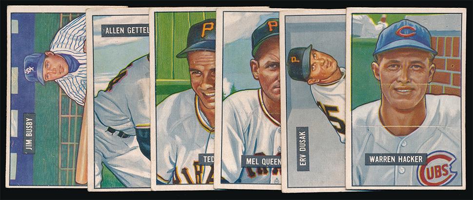 1951 Bowman Baseball 6 Different High Numbers Vg (1 of 2)