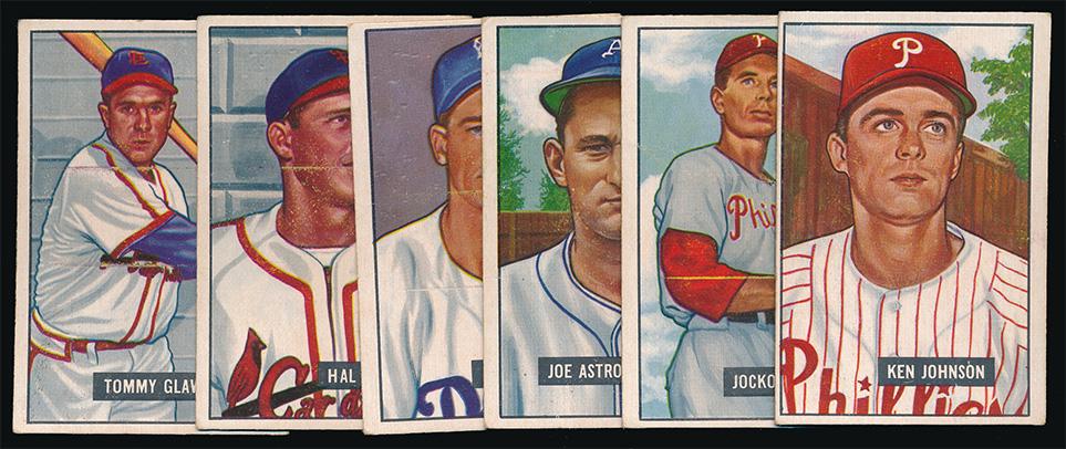 1951 Bowman Baseball 6 Different High Numbers Vg (1 of 2)