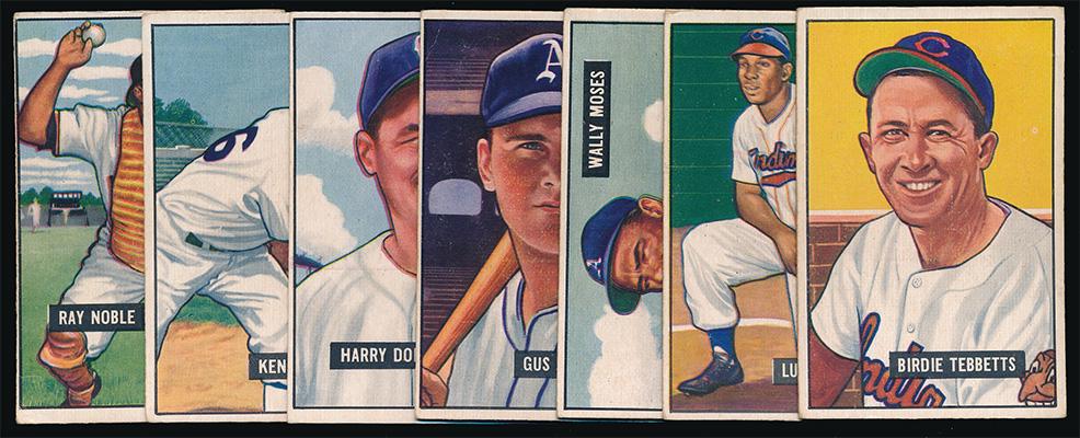 1951 Bowman Baseball 7 Different High Numbers Vg (1 of 2)
