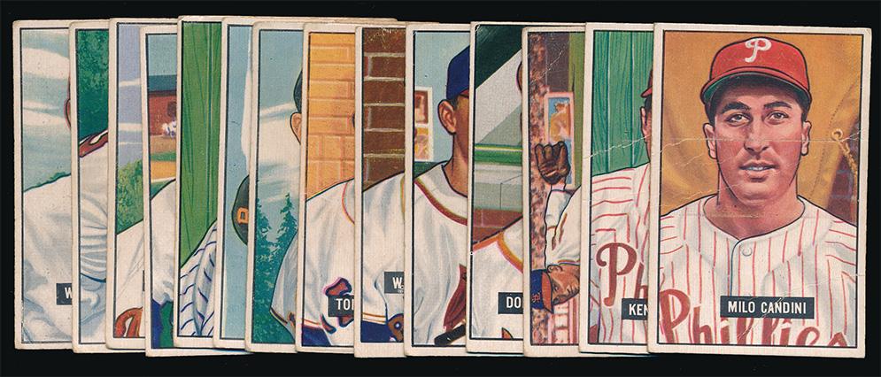 1951 Bowman Baseball 14 Diff. High Numbers G/Vg (1 of 2)