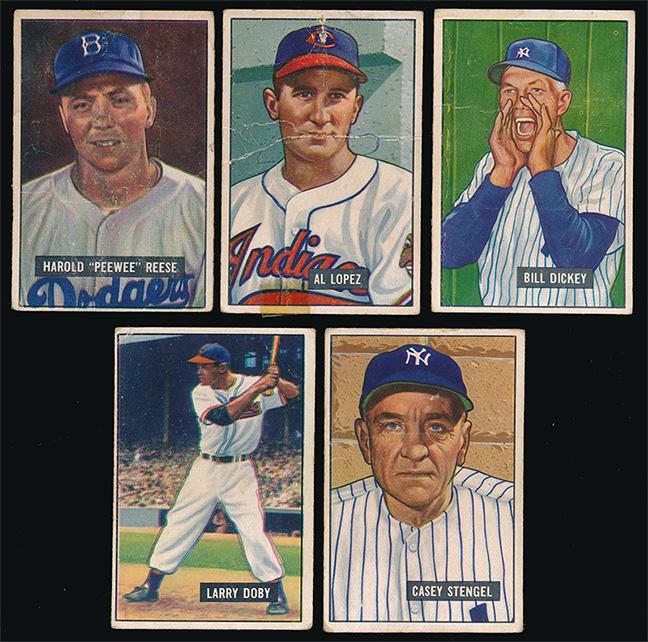 1951 Bowman Baseball 5 High $$ Star Cards (1 of 2)