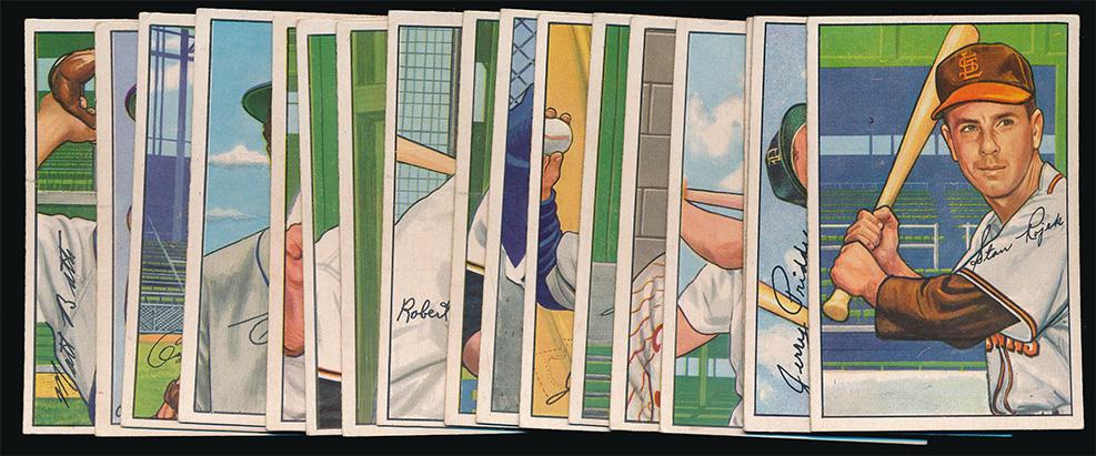 1952 Bowman Baseball 17 Different Low #'s Ex (1 of 2)