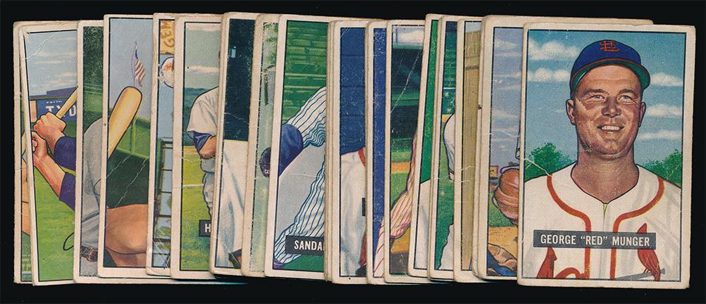 1951-52 Bowman Baseball 23 Different Low #'s P/Gd (1 of 2)