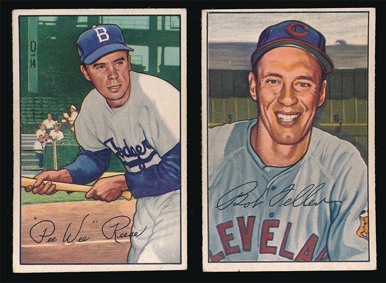1952 Bowman Baseball Reese and Feller (1 of 2)