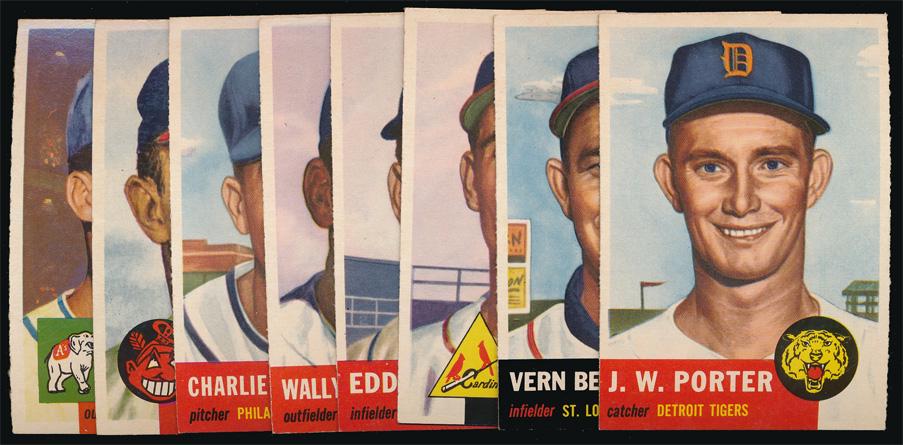 1953 Topps Baseball 8 Different Low #'s Exmt (1 of 2)