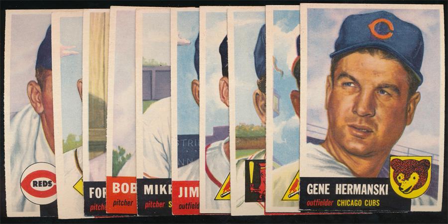 1953 Topps Baseball 10 Different Low #'s Ex+ (1 of 2)