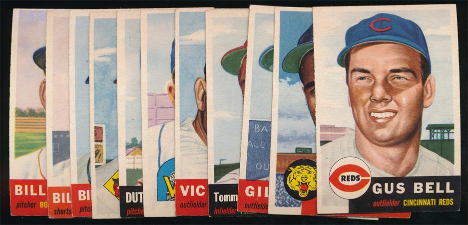 1953 Topps Baseball 11 Different Low #'s Ex+ (1 of 2)