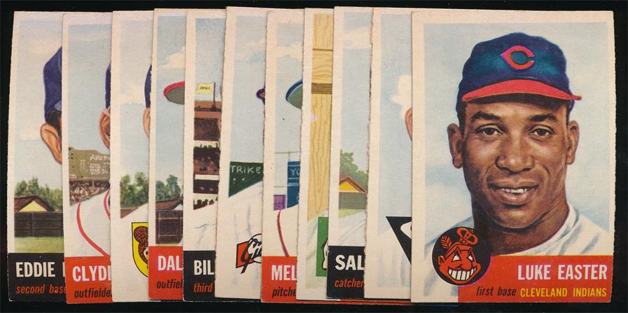 1953 Topps Baseball 11 Different Low #'s Ex+ (1 of 2)