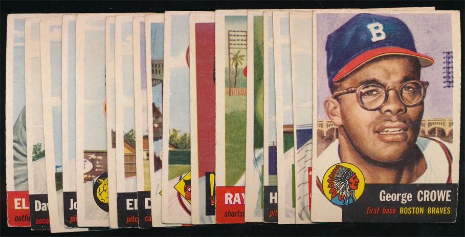 1953 Topps Baseball 17 Different Low #'s Ex (1 of 2)