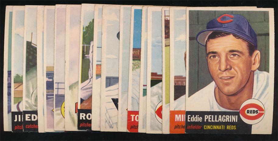 1953 Topps Baseball 17 Different Low #'s Vg (1 of 2)