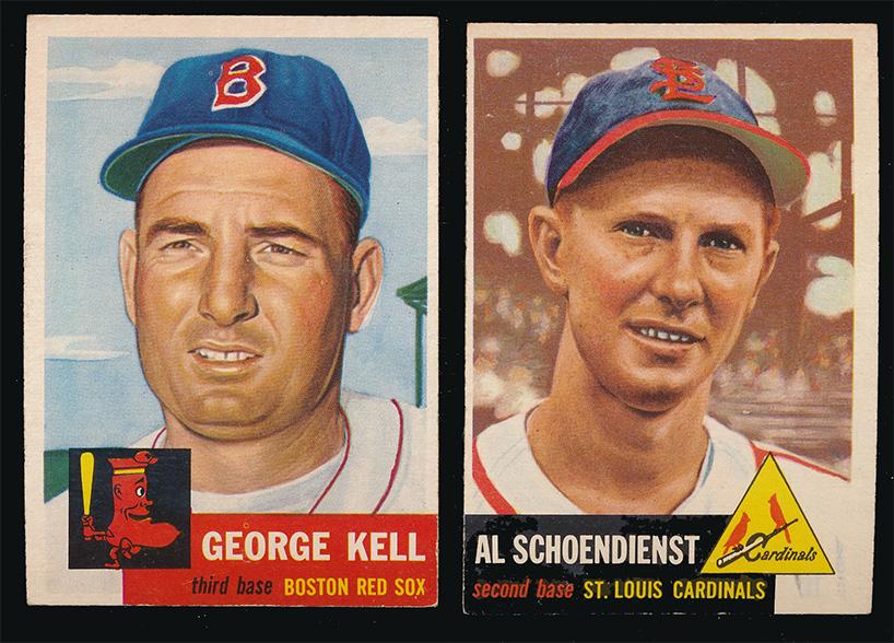 1953 Topps Baseball Schoendienst and Kell (1 of 2)