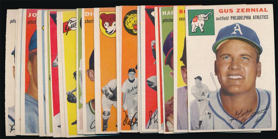 1954 Topps Baseball 21 Different Commons Ex (1 of 2)