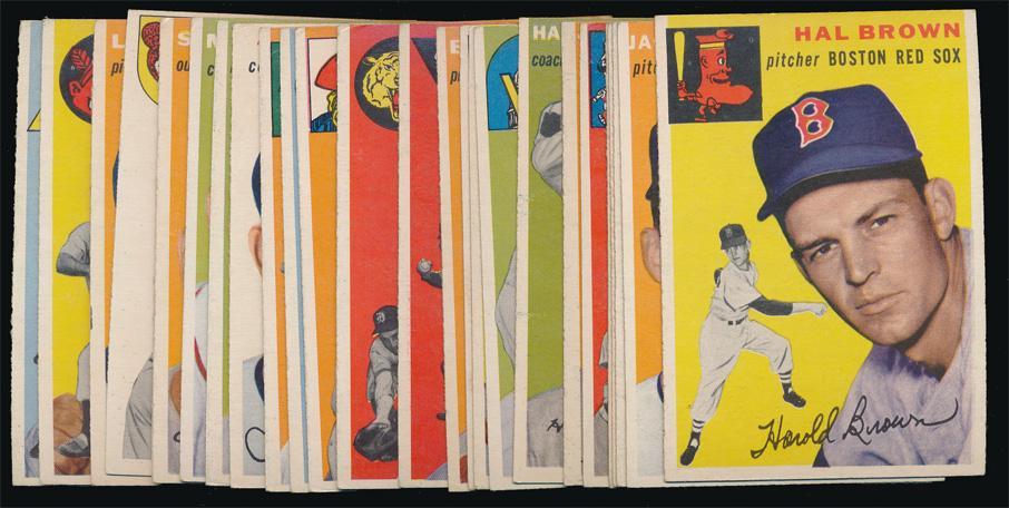 1954 Topps Baseball 27 Different Commons Ex (1 of 2)