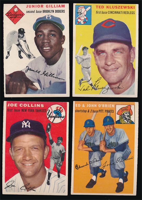 1954 Topps Baseball 4 Better Cards Ex (1 of 2)