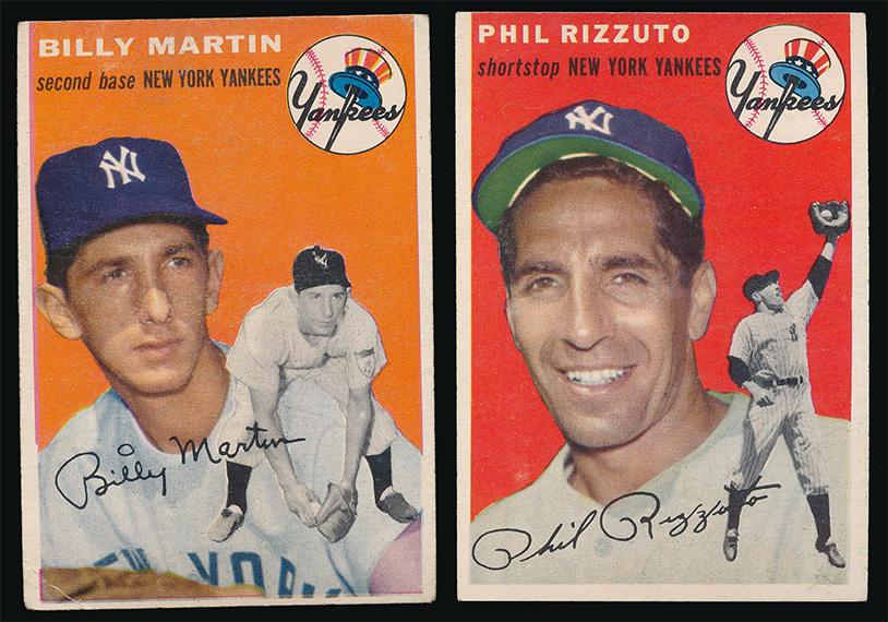 1954 Topps Baseball 2 Different Yankee Greats (1 of 2)