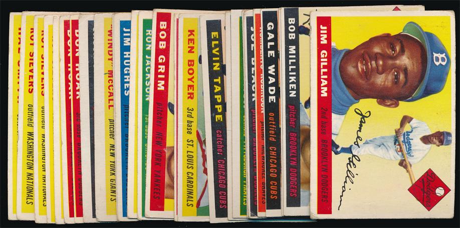 1955 Topps Baseball 26 Assorted Cards Vg (1 of 2)