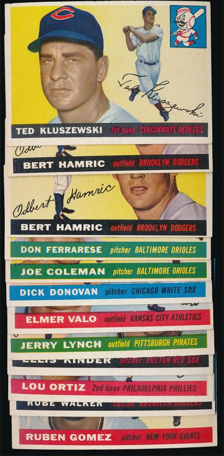 1955 Topps Baseball 12 Assorted Centered Ex+ (1 of 2)