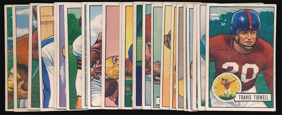 1951 Bowman Football 26 Different Cards Vg (1 of 2)