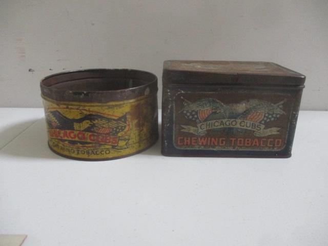2 Chicago Cubs Chewing Tobacco Tins (1 of 7)