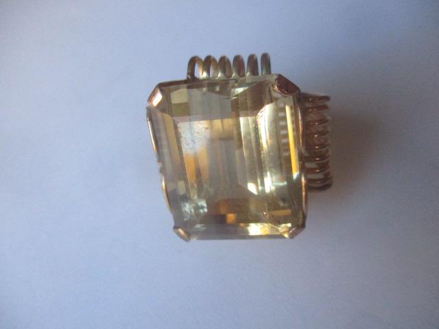 14K Gemstone Ring 1" x 3/4" (1 of 4)