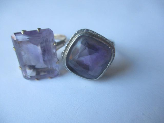 14K WG Amethyst and Other 14K Amethyst Ring (1 of 6)