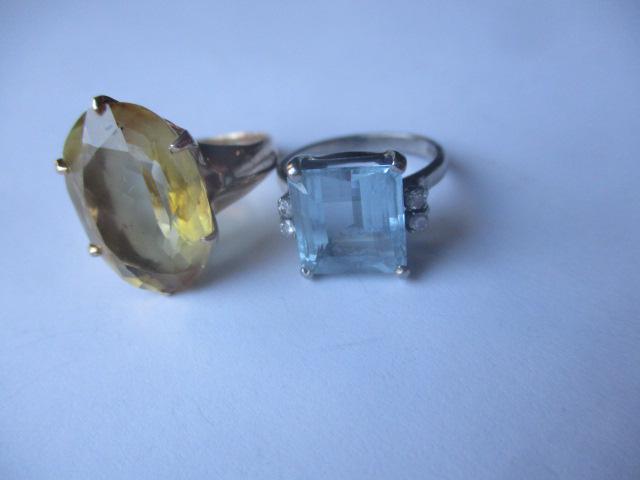 14K Gemstone & Diamond & Other Gemstone Ring (1 of 5)
