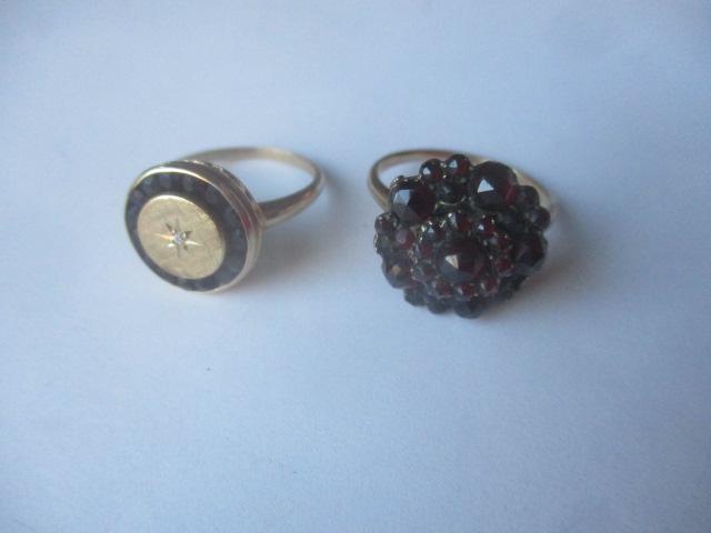 2 14K & Garnet Rings (1 of 5)