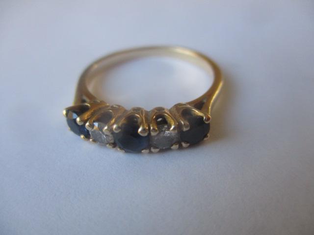 14K Sapphire & Diamond Ring (1 of 3)