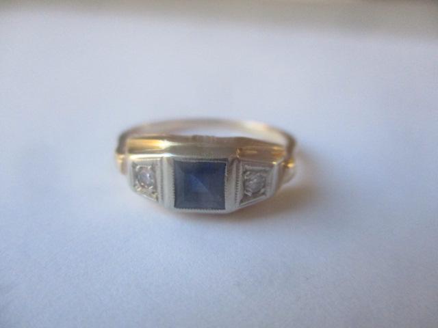 14K Diamond & Sapphire Ring (1 of 3)