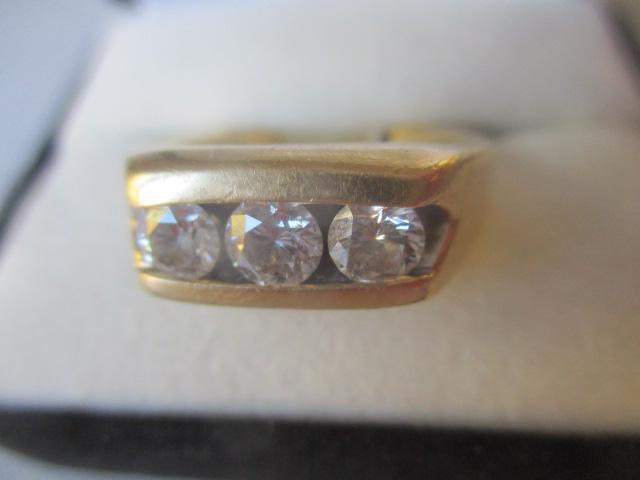 14K 3 Diamond Ring appr. 11 grams (1 of 4)