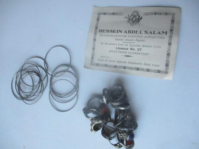 14 Scarab Rings & Metal Bracelets (1 of 11)