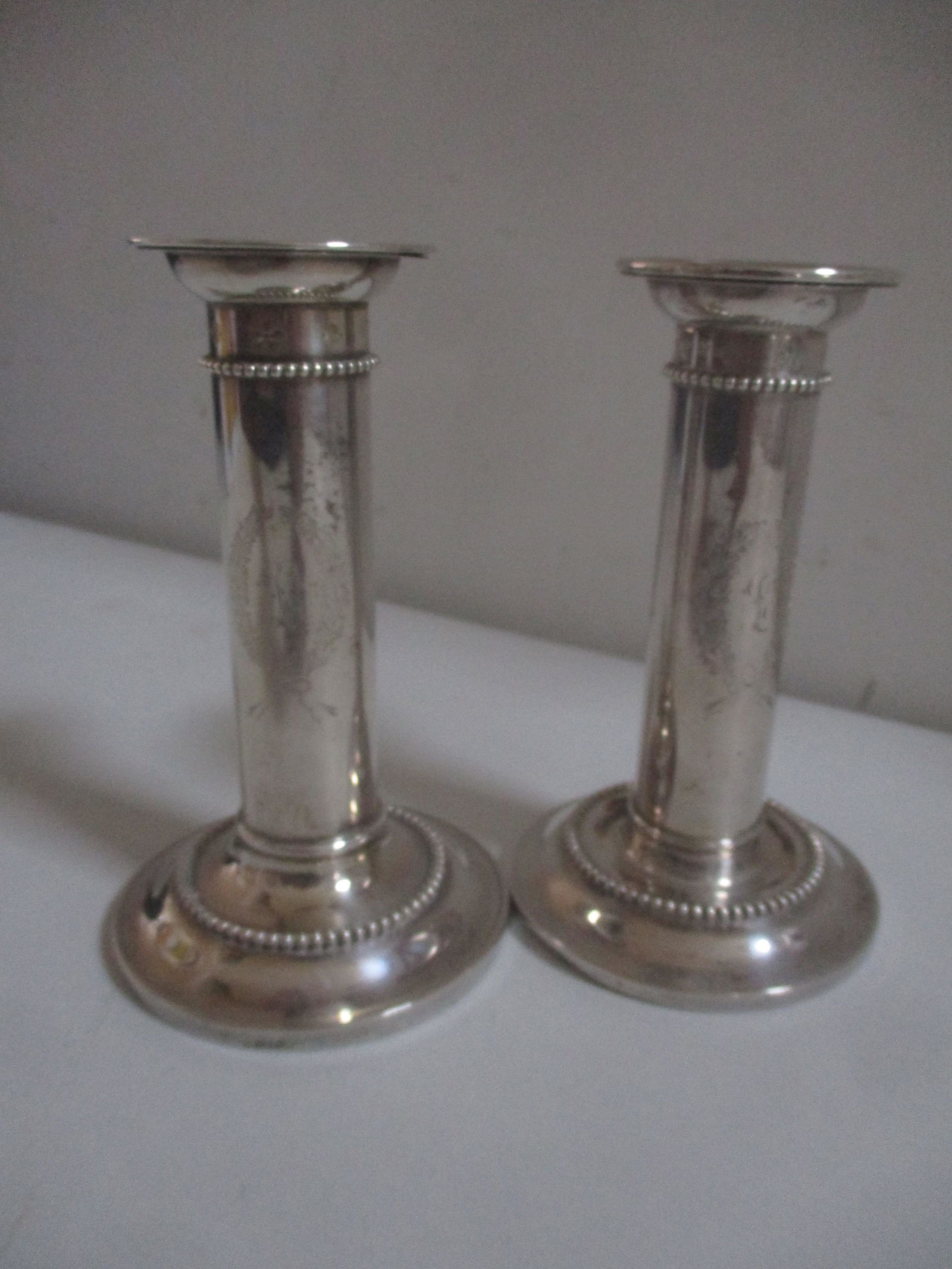 Bigelow & Kennard Sterling Candle Sticks 6" (1 of 4)