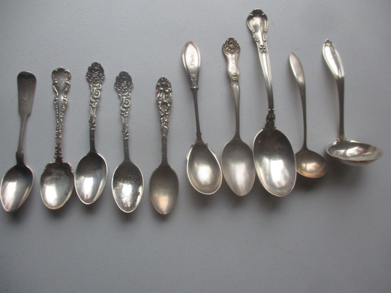 Sterling Serving Spoon, 2 Ladles & 5 Other Spoons (1 of 10)