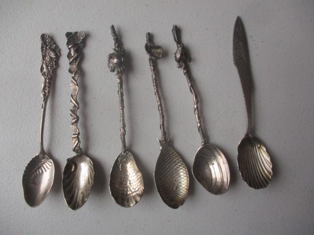 6 Sterling Gorham Figural Marine Themed Spoons (1 of 19)