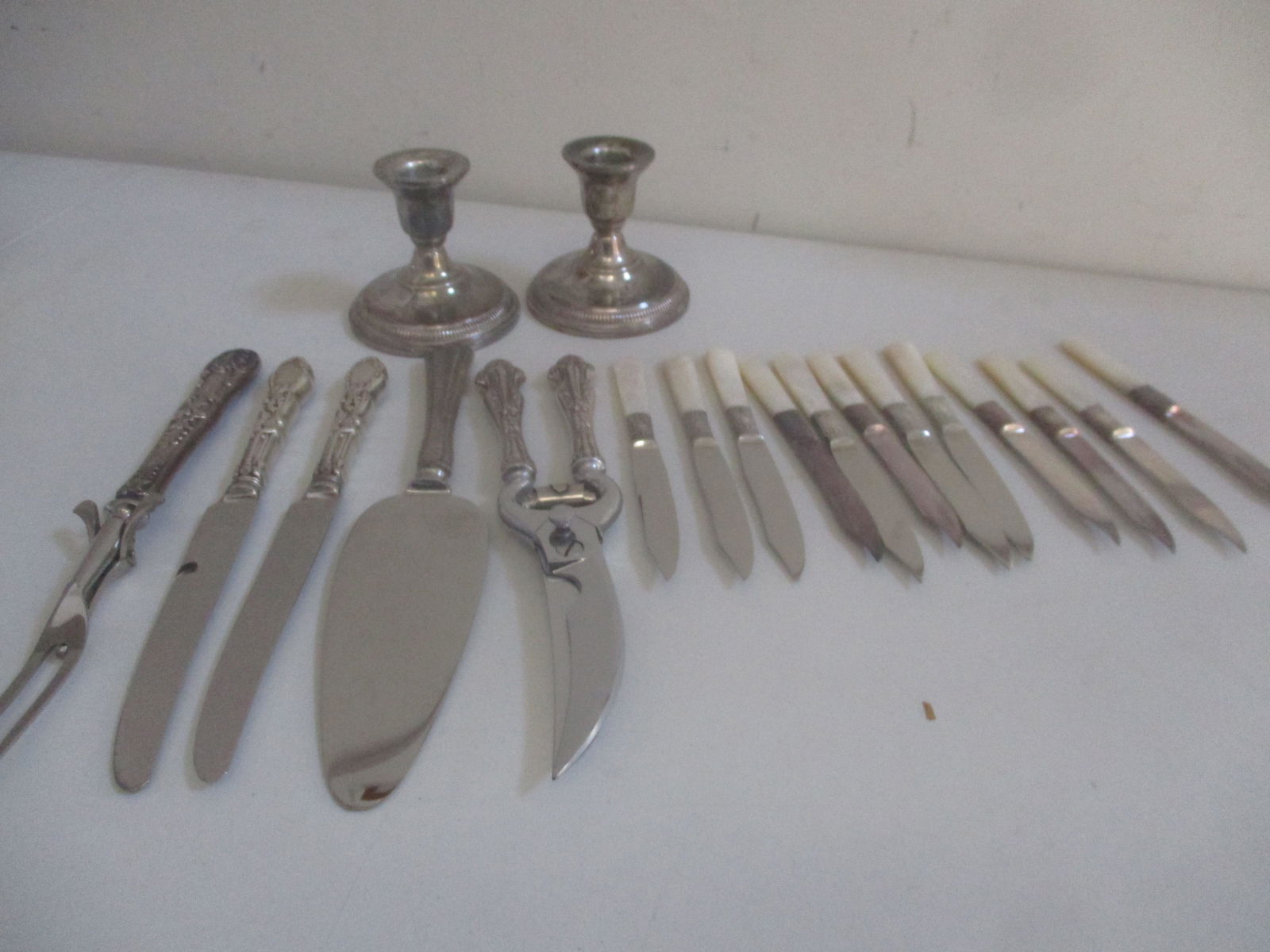 Sterling Weighted Candle Holders & Other Pieces (1 of 8)