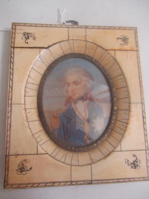 Marquis de Lafayette Miniature Painted Portrait (1 of 10)