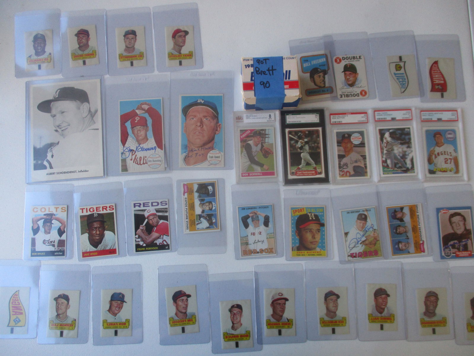 Frank Howard and Jim Bunning Signed Cards - (1 of 10)