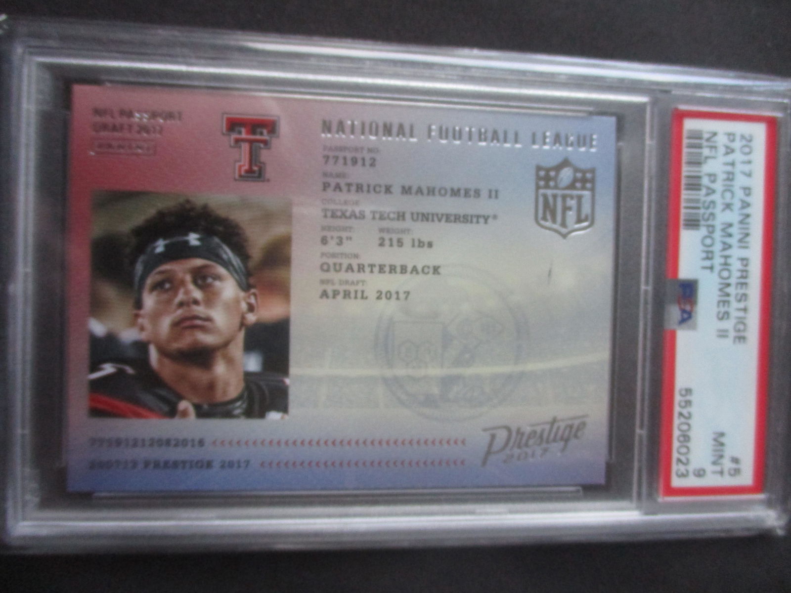 2017 Panini Prestige Patrick Mahomes II NFL (1 of 4)